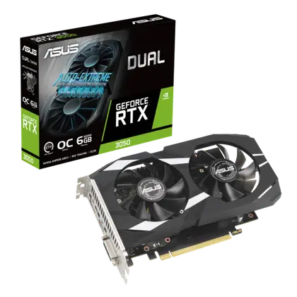 Видеокарта Asus GeForce RTX3050 OC 6Gb (DUAL-RTX3050-O6G)