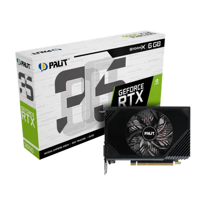 Видеокарта Palit GeForce RTX 3050 StormX V1 6G (NE63050018JE-1072F)
