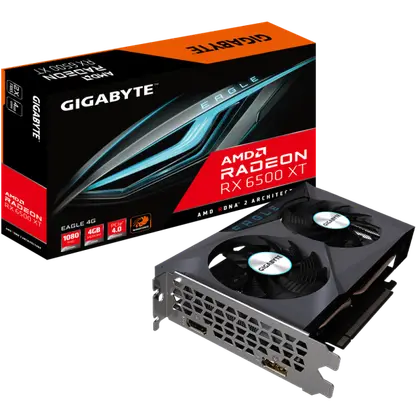 Видеокарта Gigabyte AMD Radeon RX 6500 XT Eagle 4G (GV-R65XTEAGLE-4GD)