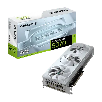 Видеокарта Gigabyte GeForce RTX 5070 Eagle OC Ice SFF 12G (GV-N5070EAGLEOC ICE-12GD)