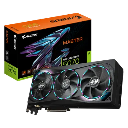 Видеокарта Gigabyte GeForce RTX 5070 Aorus Master 12G (GV-N5070AORUS M-12GD)
