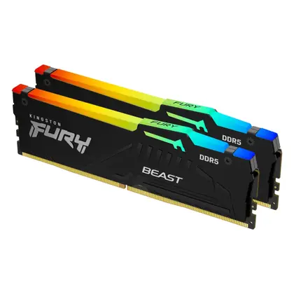 Оперативная память 32 Gb (2x16Gb) DDR5 6000MHz Kingston Fury Beast RGB EXPO KF560C36BBE2AK2-32