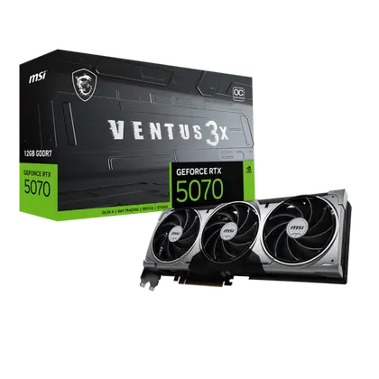 Видеокарта MSI GeForce RTX 5070 Ventus 3X OC 12G (RTX 5070 12G Ventus 3X OC)