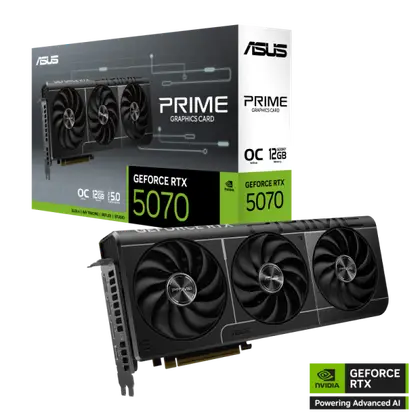 Видеокарта Asus GeForce RTX 5070 Prime OC 12G (PRIME-RTX5070-O12G)