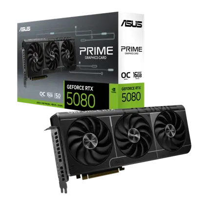 Видеокарта Asus GeForce RTX 5080 Prime OC 16G (PRIME-RTX5080-O16G)