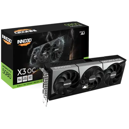 Видеокарта Inno3D RTX 5080 X3 OC 16G (N50803-16D7X-17603930)