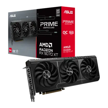 Видеокарта Asus AMD Radeon RX 9070 XT OC 16Gb (PRIME-RX9070XT-O16G)