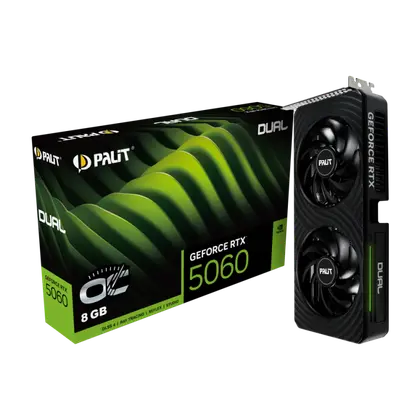Видеокарта Palit GeForce RTX 5060 Dual OC 8GB (NE75060S19P1-GB2063D)