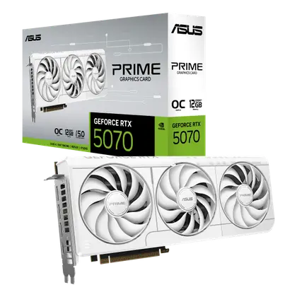 Видеокарта Asus GeForce RTX 5070 Prime OC 12G (Prime-RTX5070-O12G-White)
