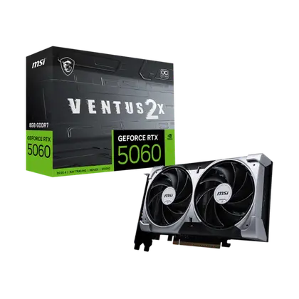 Видеокарта MSI GeForce RTX 5060 Ventus 2X OC 8G (RTX 5060 8G Ventus 2X OC)