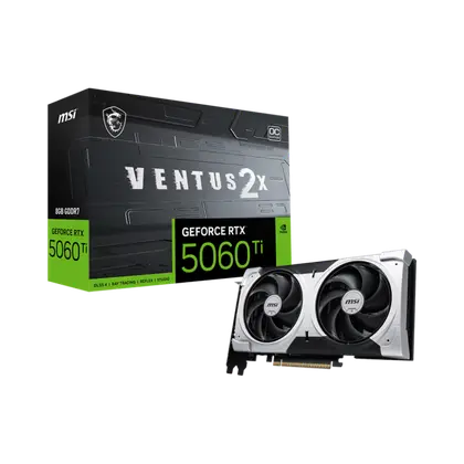 Видеокарта MSI GeForce RTX 5060 Ti Ventus 2X OC Plus 8G (RTX 5060 Ti 8G Ventus 2X OC Plus)