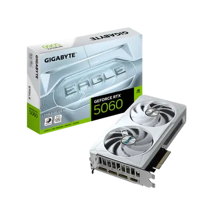Видеокарта Gigabyte GeForce RTX 5060 Eagle OC Ice 8GB (GV-N5060EAGLEOC ICE-8GD)