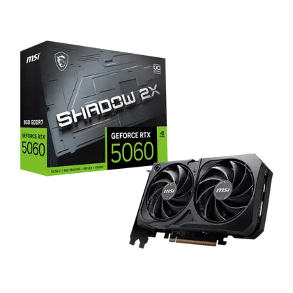 Видеокарта MSI GeForce RTX 5060 Shadow 2X OC 8G (RTX 5060 8G Shadow 2X OC)