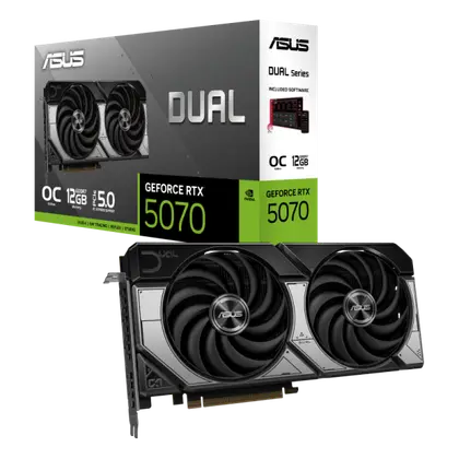 Видеокарта Asus GeForce Dual RTX 5070 OC 12G (DUAL-RTX5070-O12G)