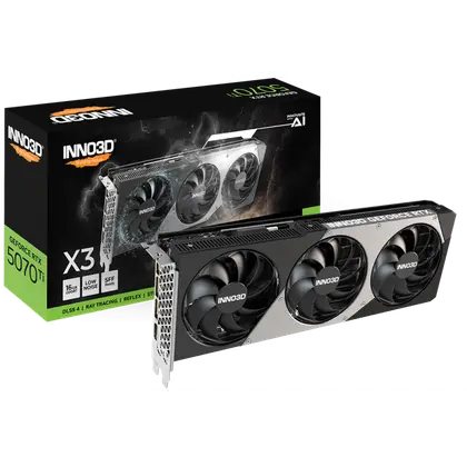 Видеокарта Inno3D RTX 5070 Ti X3 OC 16G (N507T3-16D7-176068N)