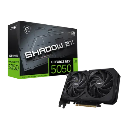 Видеокарта MSI GeForce RTX 5050 Shadow 2X OC 8G (RTX 5050 8G Shadow 2X OC)