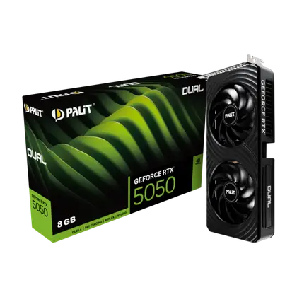 Видеокарта Palit GeForce RTX 5050 Dual 8GB (NE65050019P1-GB2070D)