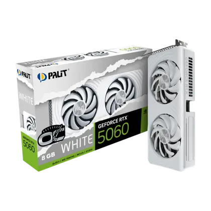 Видеокарта Palit GeForce RTX 5060 White OC 8GB (NE75060U19P1-GB2063M)
