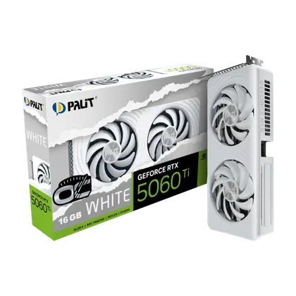 Видеокарта Palit GeForce RTX 5060 Ti White OC 8GB (NE7506TU19P1-GB2062M)