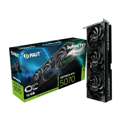 Видеокарта Palit GeForce RTX 5070 Infinity 3 OC 12GB (NE75070S19K9-GB2050S)