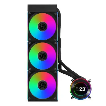 Водяное охлаждение Lian Li Hydroshift II LCD-C 360СL Black (G89.GHS2LCD36RB.00)