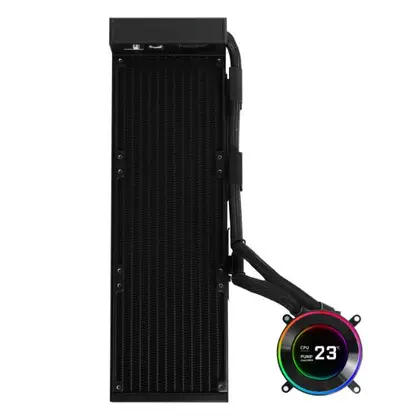 Водяное охлаждение Lian Li Hydroshift II LCD-C 360СL Fan Less Black (G89.GHS2LCD36B.00)