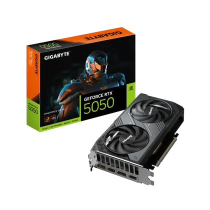 Видеокарта Gigabyte GeForce RTX 5050 WindForce OC 8GB (GV-N5050WF2OC-8GD)