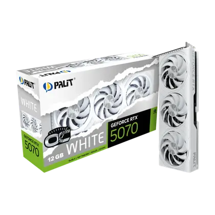 Видеокарта Palit GeForce RTX 5070 White OC 12GB (NE75070U19K9-GB2050W)