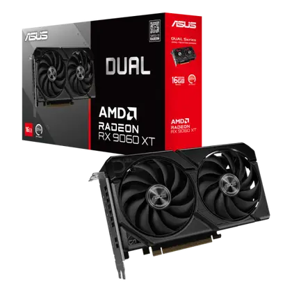 Видеокарта Asus AMD Radeon Dual RX 9060 XT 16GB (DUAL-RX9060XT-16G)
