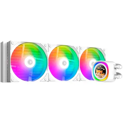 Водяное охлаждение ID-Cooling FX360 LCD White