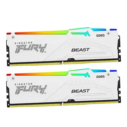 Оперативная память 32 Gb (2x16Gb) DDR5 5600MHz Kingston Fury Beast RGB KF556C36BWEAK2-32