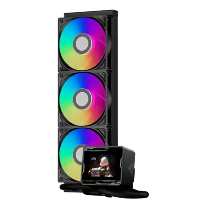 Водяное охлаждение PCCooler GT360M ARGB Display Black