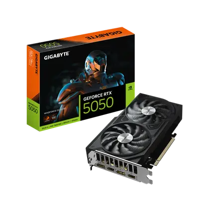 Видеокарта Gigabyte GeForce RTX 5050 WindForce OC V2 8GB (GV-N5050WF2OCV2-8GD)