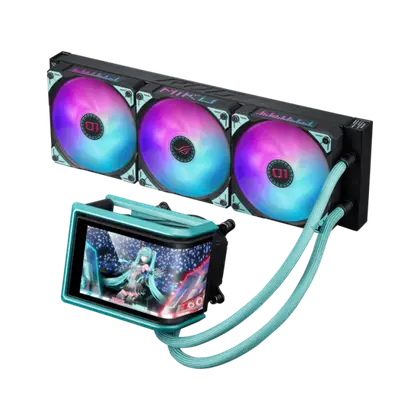 Водяное охлаждение Asus ROG Ryuo IV 360 ARGB MIKU