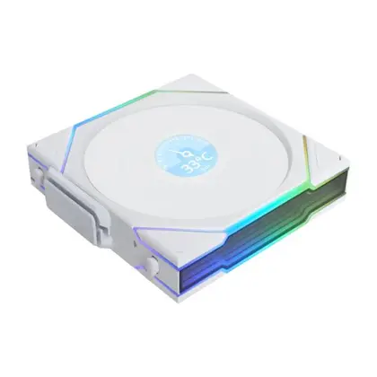 Вентилятор для корпуса Lian Li UNI FAN TL140 LCD Wireless White (G99.14TLLCD1W1W.00)