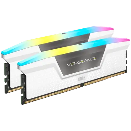 Оперативная память Corsair Vengeance RGB White 32 Gb (2x16Gb) DDR5 6000MHz (CMH32GX5M2E6000Z36W)