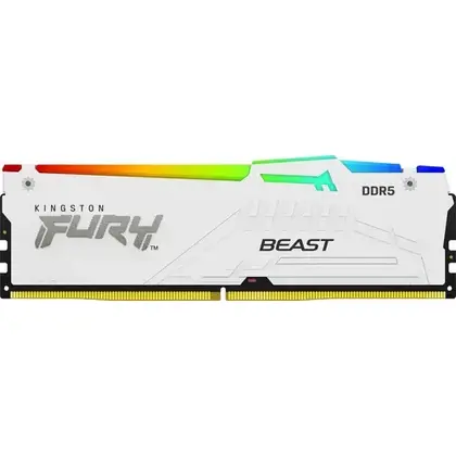 Оперативная память Kingston Fury Beast White RGB 16 Gb DDR5 5600МГц (KF556C40BWA-16)