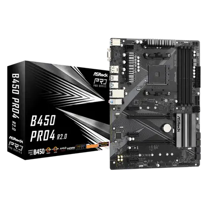 Материнская плата ASRock B450 Pro4 R2.0