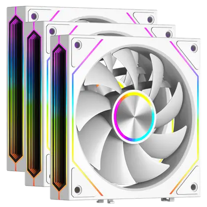 Вентилятор для корпуса PCCooler F3 X120R ARGB White 3 in 1 Reverse