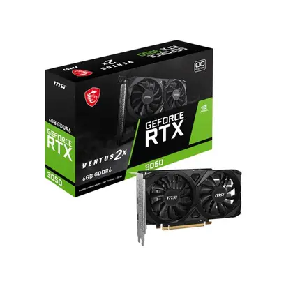 Видеокарта MSI GeForce RTX 3050 Ventus 2X E OC 6G (RTX 3050 Ventus 2X E 6G OC)