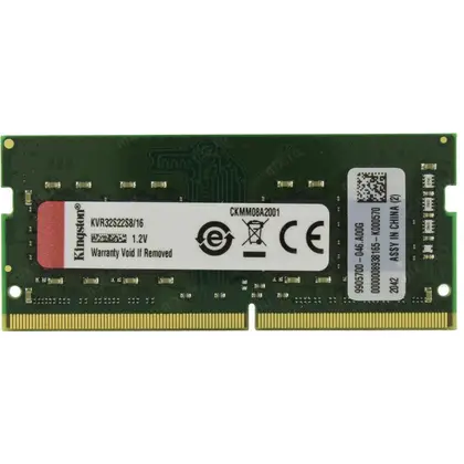 Оперативная память для ноутбука 16 Gb DDR4 3200MHz Kingston KVR32S22S8/16