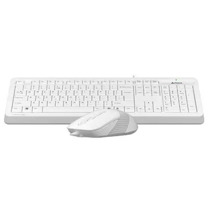 Клавиатура и мышь A4tech Fstyler F1010-White