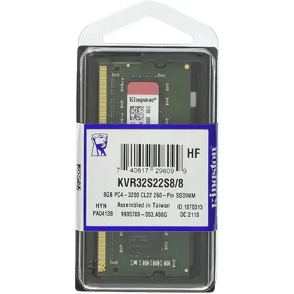 Оперативная память для ноутбука 8 Gb DDR4 3200MHz Kingston KVR32S22S8/8