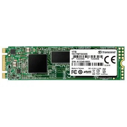 Твердотельный накопитель SSD Transcend 830S (TS1TMTS830S) [1 ТБ, M.2 2280 SATA III, чтение: 560 МБ/с, запись: 500 МБ/с, TLC]