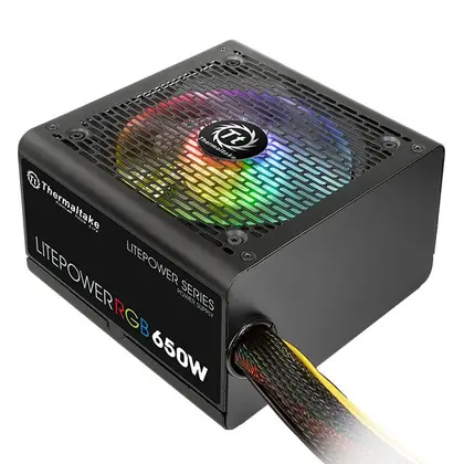 Блок питания Thermaltake Litepower RGB 650W [650 Вт, 5x SATA, 2x 6+2 pin PCIe, 1x 4+4 pin CPU, EPS12V]