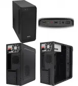 Корпус Qmax H207B [Midi Tower, с БП, черный]