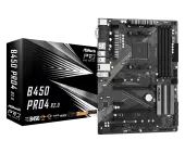 Материнская плата ASRock B450 PRO4 R2.0 [AM4, AMD B450, 4xDDR 4, 2xM.2, 2xPCI-E x16, Standard-ATX]