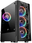 Корпус 1stPlayer DK D4 (D4-BK-1F5M-3F5S) [Midi Tower, черный]