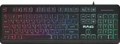 Клавиатура Defender RAID GK-778DL RU, black, (45778) [мембранная, проводная, клавиш - 104, подсветка]