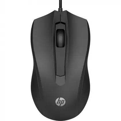 Мышь HP 100 [6VY96AA ] Black, [проводная, светодиодная, 1600 DPI]